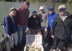 6 anglers fishing in Monroe