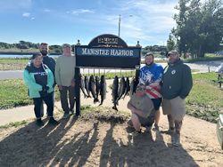 Four people fishing in Michigan
