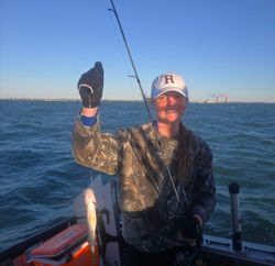 One person fishing in Michigan