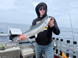 Fisherman in Michigan enjoying a day of fishing