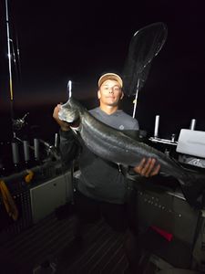 Person fishing in Michigan