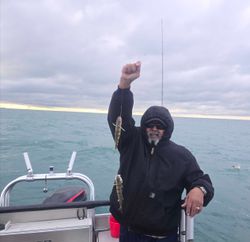 A lone angler fishing in Michigan