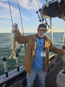 A single sauger fish caught in Monroe
