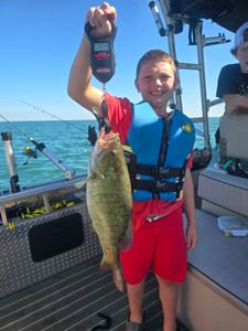 Smallmouth bass caught while fishing in Monroe