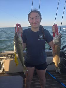 Angler fishing in Monroe, with 2 fish caught