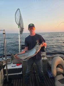 Angler enjoys a day of fishing in Monroe