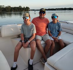 Three people fishing in Florida