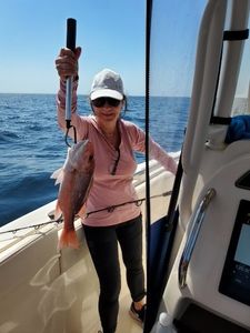Angler with one fish at Fort Walton Beach