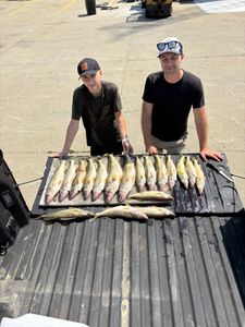 Two people enjoying a fishing cruise in Medina