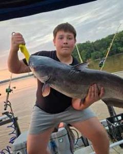 A single angler fishing in NC