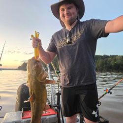 One angler fishing at a location in Mocksville