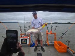 One blue catfish caught while fishing in Mocksville