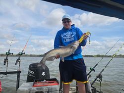 Fishing for a blue catfish in NC