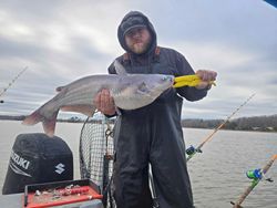 A big blue catfish caught while fishing in Mocksville