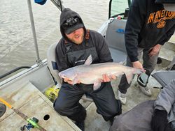 Blue catfish caught while fishing in Mocksville