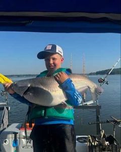 Scup, a 17-inch fish, caught while fishing in NC