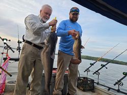 Two anglers fishing in North Carolina