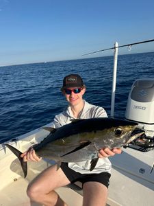 Fishing for a huge Atlantic Bonito in Belhaven