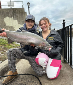 A bluefish measuring 31 inches caught while fishing in NY