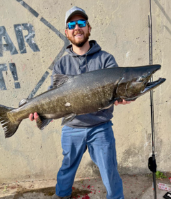 Angler enjoying a great fishing trip in NY