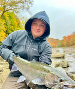 Angler with a 19-inch fish in NY