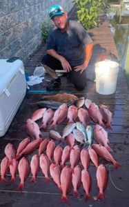 Fisherman enjoying a day of fishing in FL