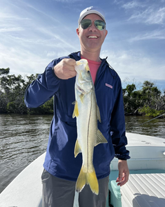 Snook, a 22-inch fish, caught while fishing at Fort Myers Beach