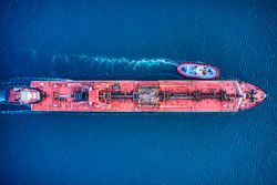 Scenic winter landscape with snow-capped mountains in AK