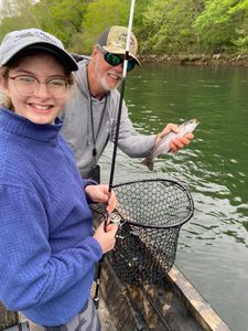 Rainbow trout caught while fishing in MO