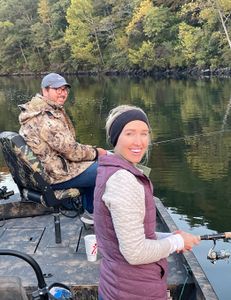 Two people fishing in Missouri