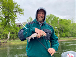 A person fishing in Missouri