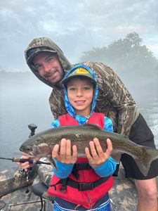 Rainbow trout being caught while fishing in Branson