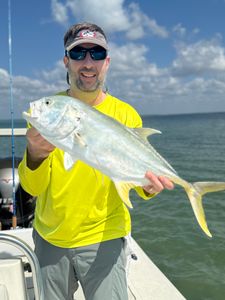 Crevalle Jack fish caught while fishing in FL