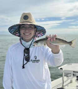Angler with a sea trout in Florida