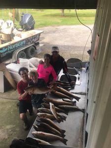 3 big fish caught during a fishing trip in Golden Meadow