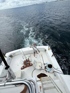 Solo fisherman in Florida waters enjoying cruises and fishing