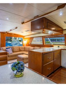 Scenic coastal view in FL with fishing boats and cruises