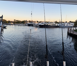 Scenic view of FL coastline with boats on the water
