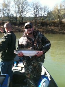 Coho salmon caught while fishing in Charleston OR
