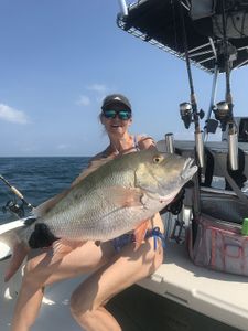 One angler with a big fish in Marathon