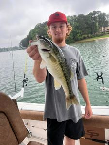 Spotted bass fish caught on a fishing trip in GA