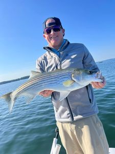 Striped bass caught while fishing in Cumming