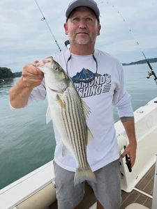 Striped bass caught while fishing in Cumming GA