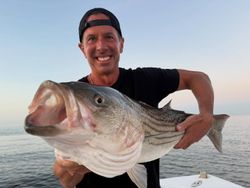 Angler fishing in Carteret