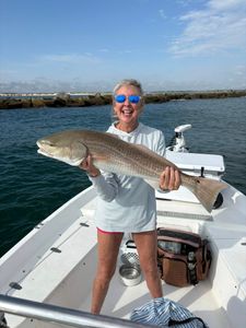 Angler fishing at New Smyrna Beach