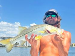 Snook caught while fishing in New Smyrna Beach, Florida