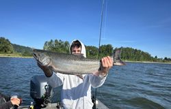 Chinook salmon caught while fishing in Portland OR