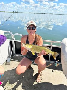 Walleye caught in Saskatchewan while fishing