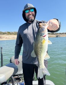 A lone angler fishing in TX