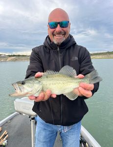 A lone fisherman enjoying a day of fishing in TX